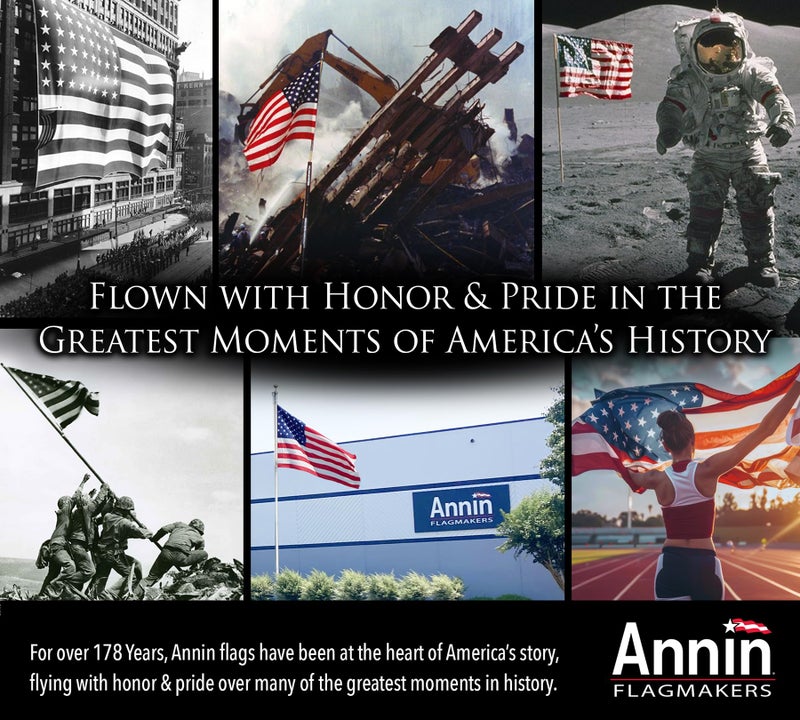 Annin Flagmakers (19417) Poly/Cotton American Flag, Made in USA, 3 x 5 Feet, All-Weather - Image 5